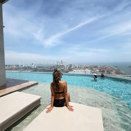 Murano Centro 1 26fl, Oceanfront 360 Views Free Airport Pickup * Cartagena